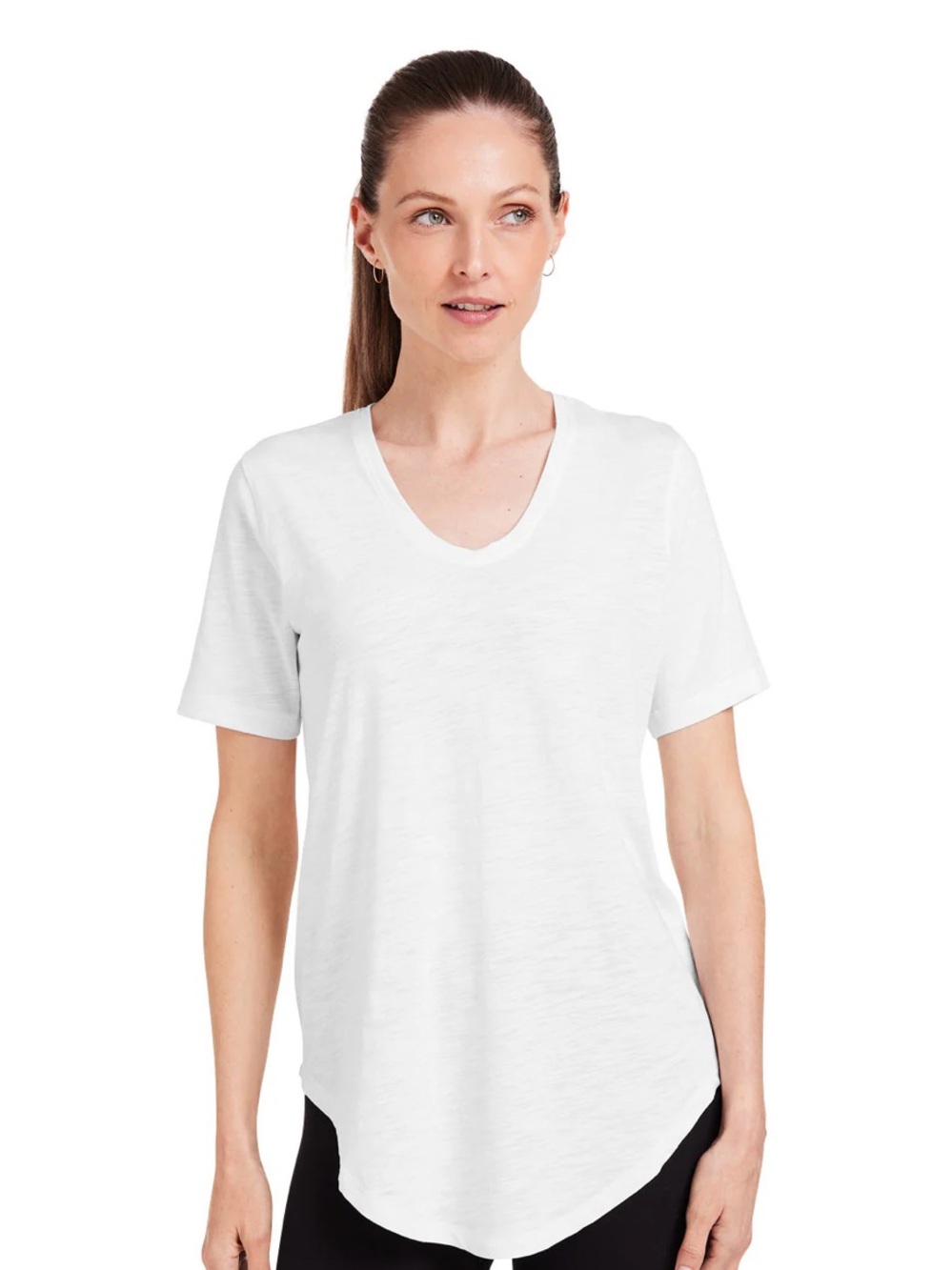 Tasc Performance Longline T-Shirt size Medium White Like New Condition